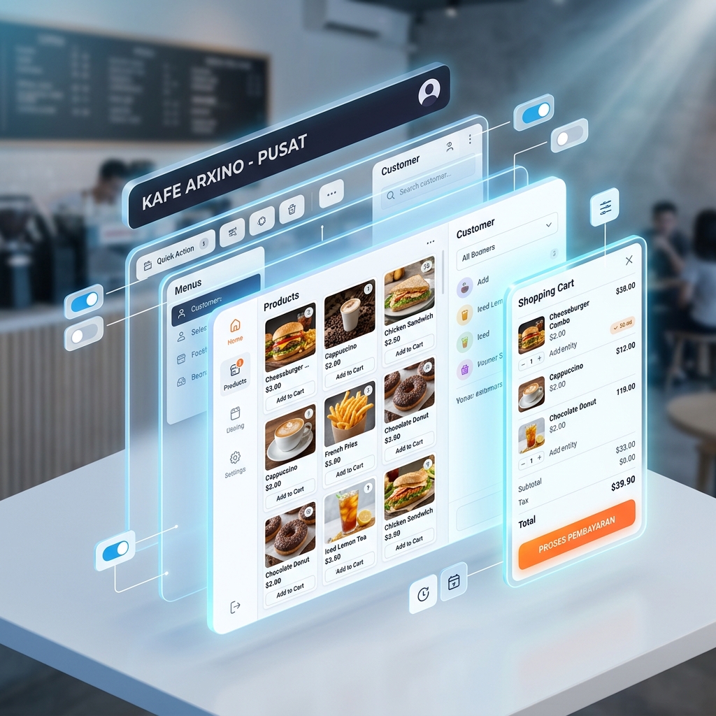 ARXINO POS 3D Isometric Mockup